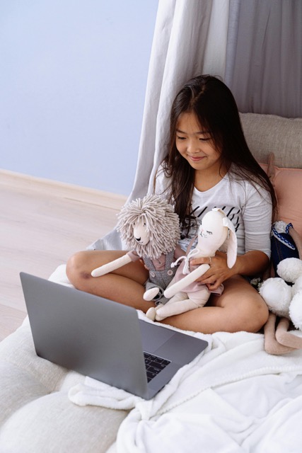 Child learning at home
